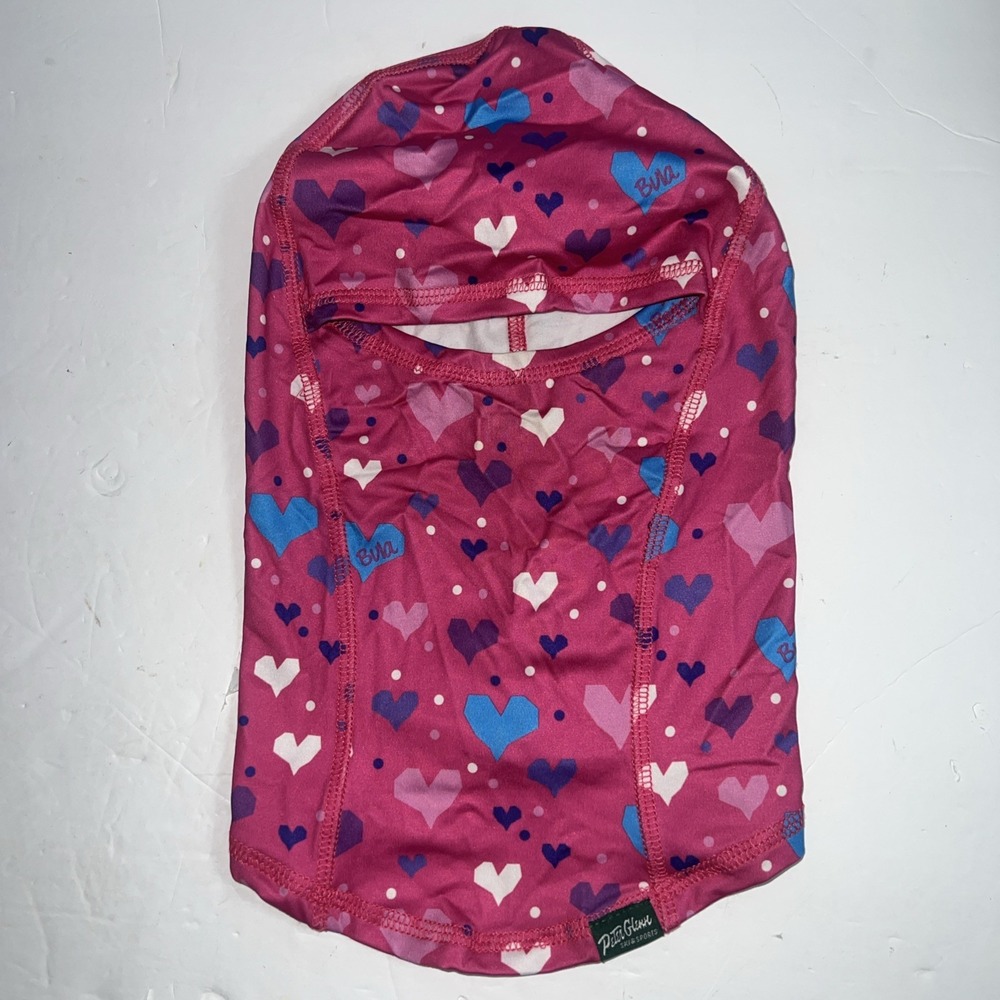 Peter Glenn Bula Heart Printed Head Cover Balaclava Kids Girls